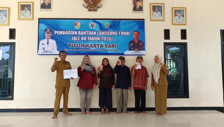 PEMBAGIAN BANTUAN LANGSUNG TUNAI  (BLT-DD) BULAN JANUARI, FEBRUARI, MARET DAN APRIL 2026